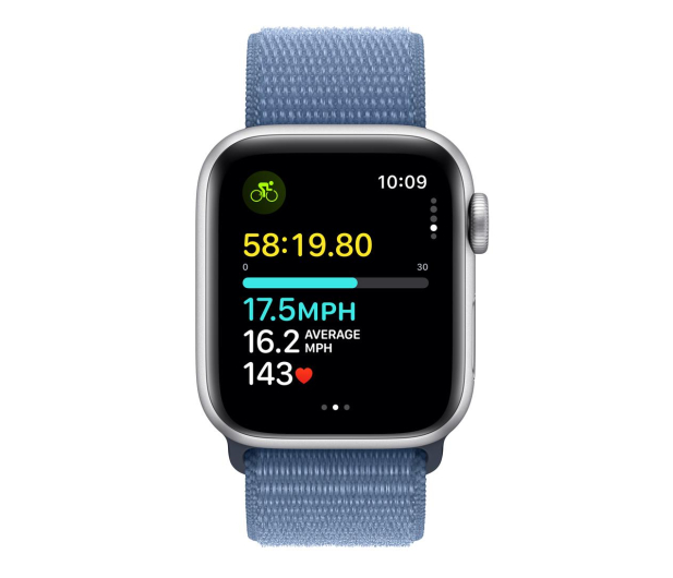 Apple Watch SE 2 40/Silver Aluminum/Winter Blue Sport Loop LTE - 1180711 - zdjęcie 6